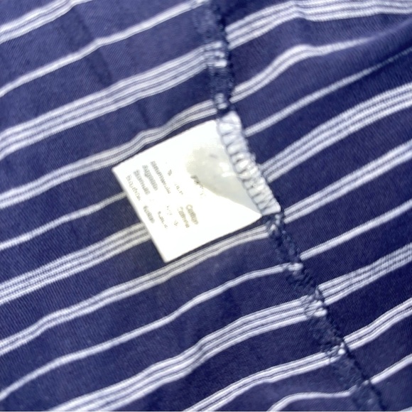 Lacoste Men's Navy Striped V-Neck Shirt medium - Picture 8 of 8